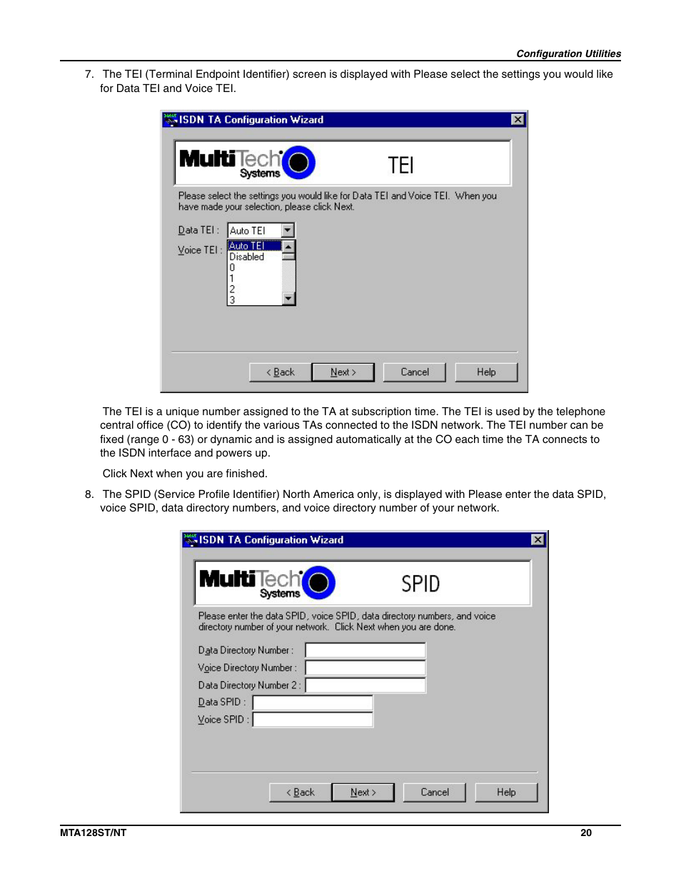 Multi-Tech Systems MTA128NT User Manual | Page 20 / 66