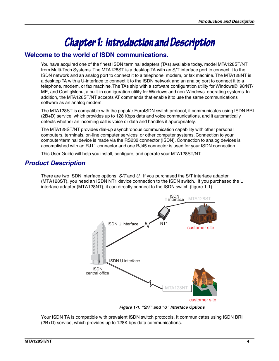 Multi-Tech Systems MTA128NT User Manual | Page 4 / 66