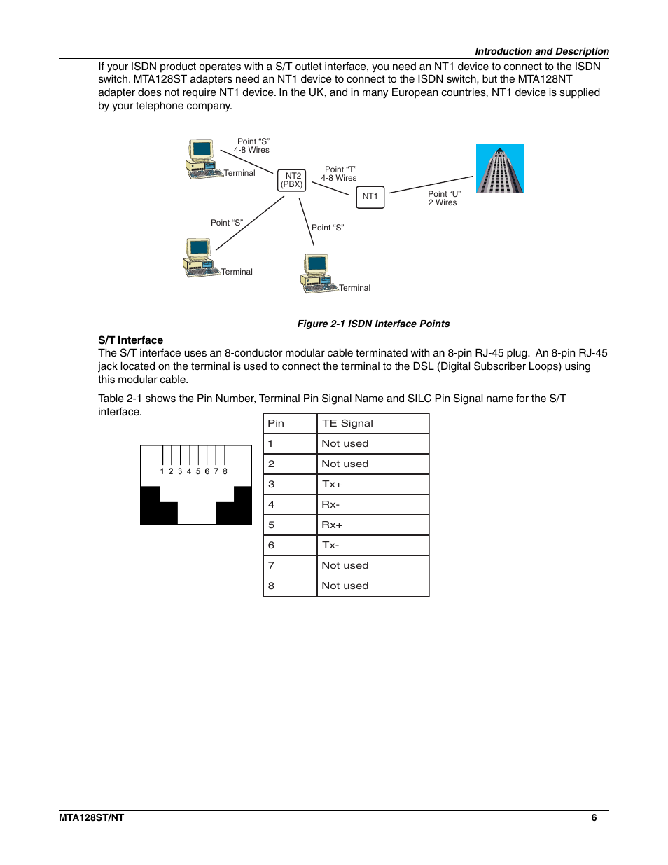 Multi-Tech Systems MTA128NT User Manual | Page 6 / 66