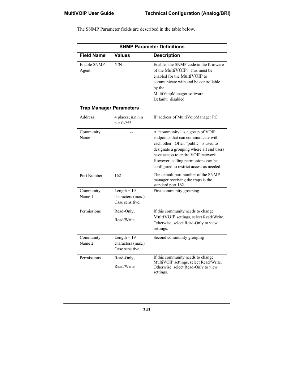 Multi-Tech Systems MULTIVOIP MVP-2410 User Manual | Page 243 / 605