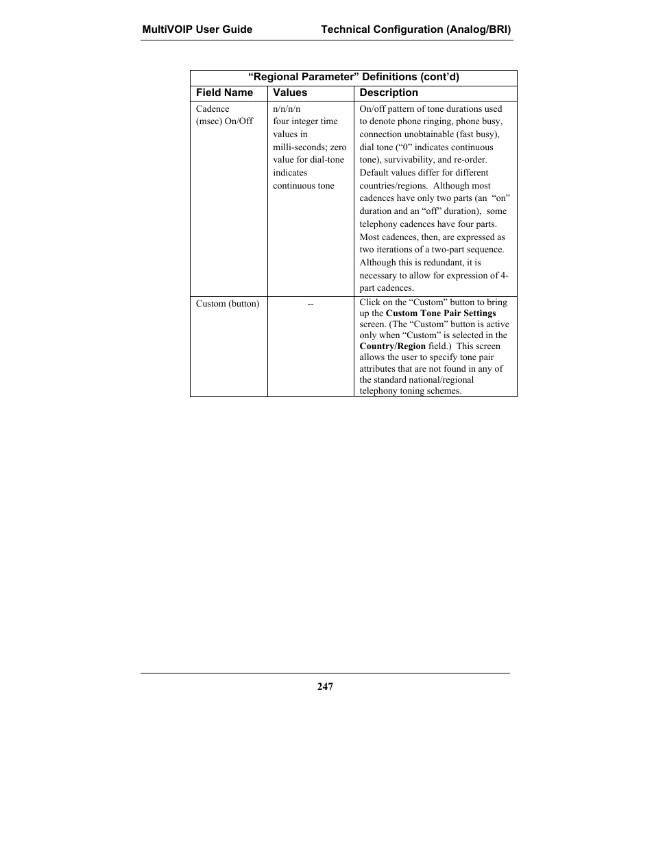 Multi-Tech Systems MULTIVOIP MVP-2410 User Manual | Page 247 / 605