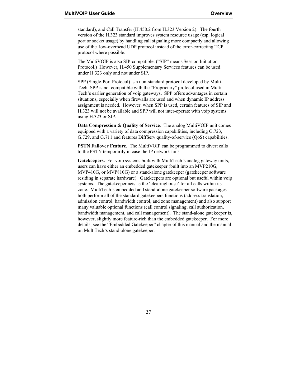Multi-Tech Systems MULTIVOIP MVP-2410 User Manual | Page 27 / 605