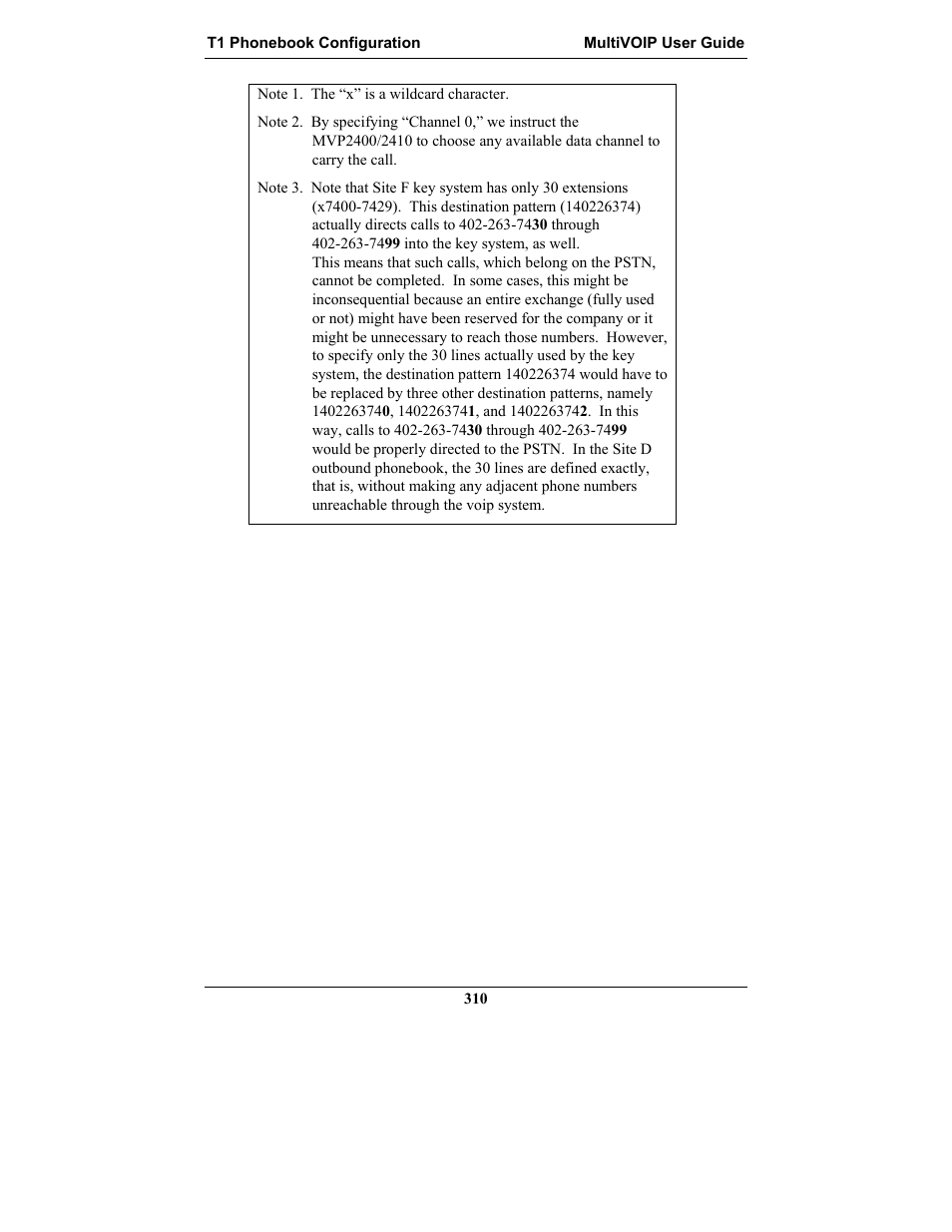 Multi-Tech Systems MULTIVOIP MVP-2410 User Manual | Page 310 / 605