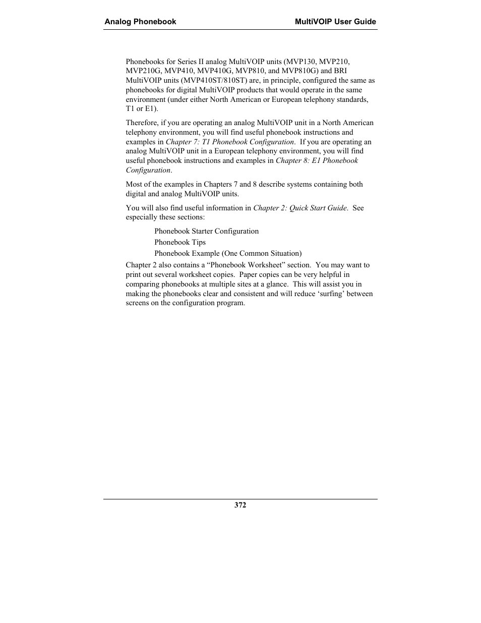 Multi-Tech Systems MULTIVOIP MVP-2410 User Manual | Page 372 / 605