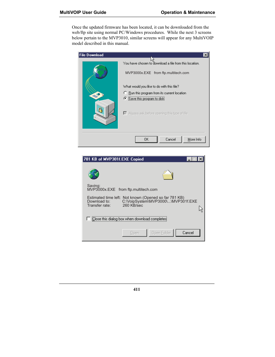 Multi-Tech Systems MULTIVOIP MVP-2410 User Manual | Page 411 / 605