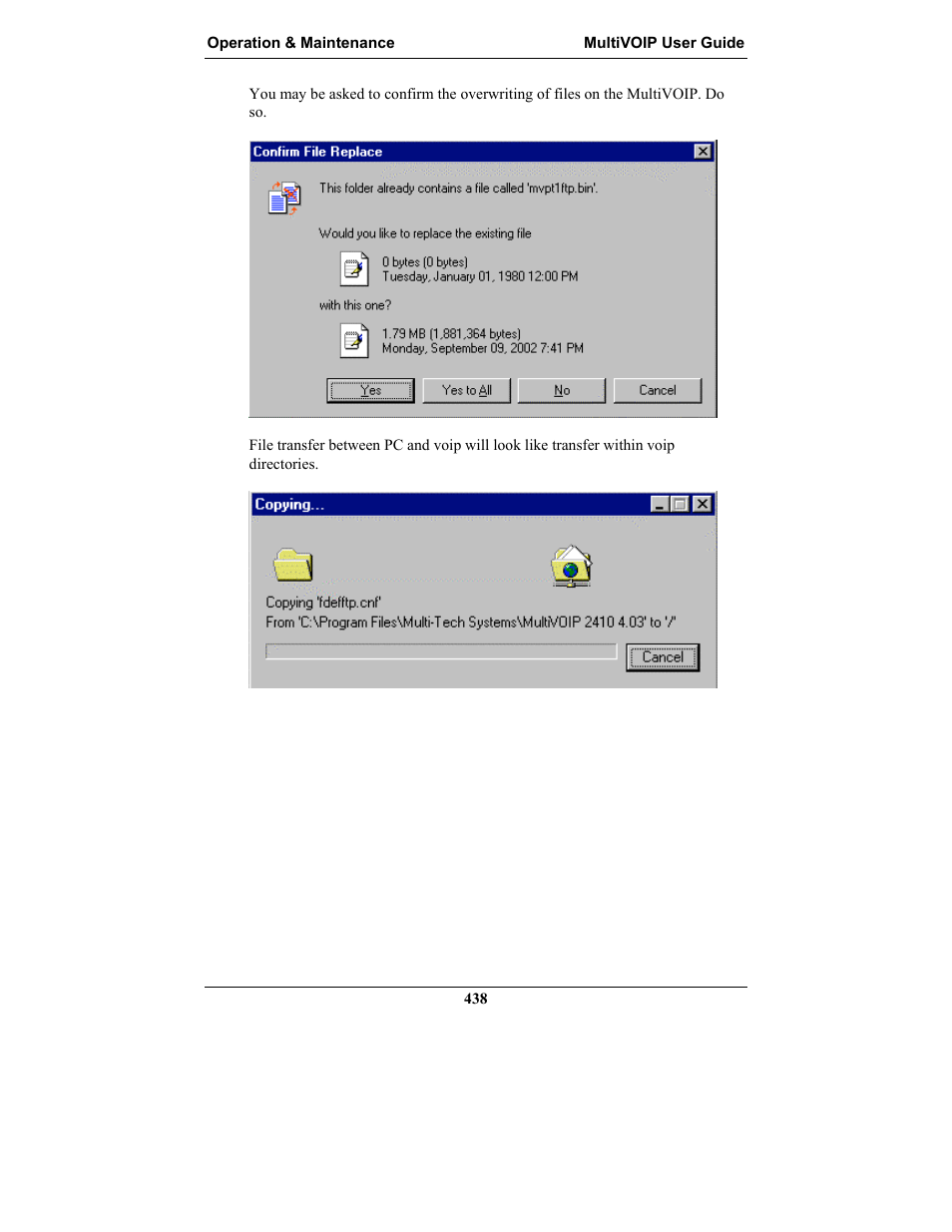 Multi-Tech Systems MULTIVOIP MVP-2410 User Manual | Page 438 / 605