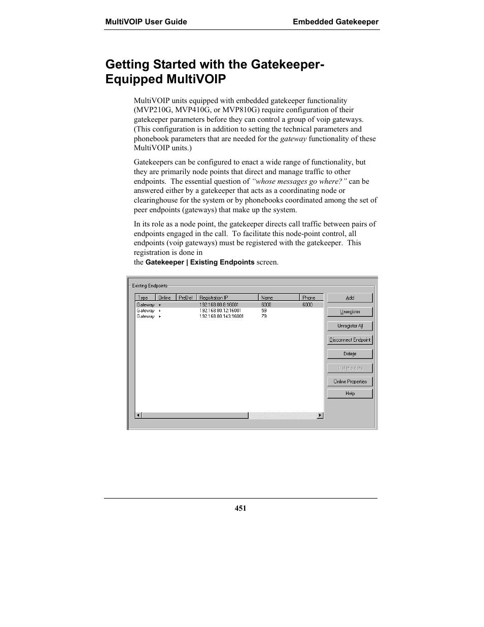Etting, Tarted with the, Atekeeper | Quipped, Ulti, Voip | Multi-Tech Systems MULTIVOIP MVP-2410 User Manual | Page 451 / 605
