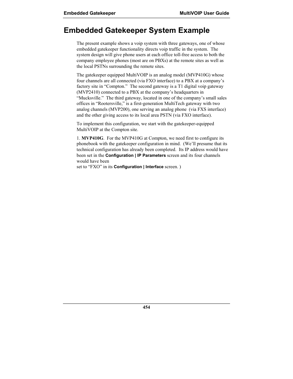 Embedded gatekeeper system example, Mbedded, Atekeeper | Ystem, Xample | Multi-Tech Systems MULTIVOIP MVP-2410 User Manual | Page 454 / 605