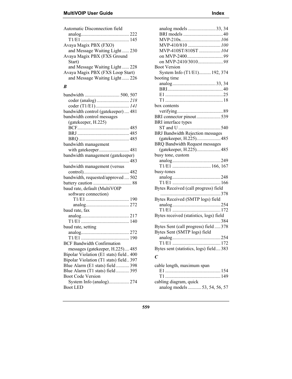 Multi-Tech Systems MULTIVOIP MVP-2410 User Manual | Page 559 / 605