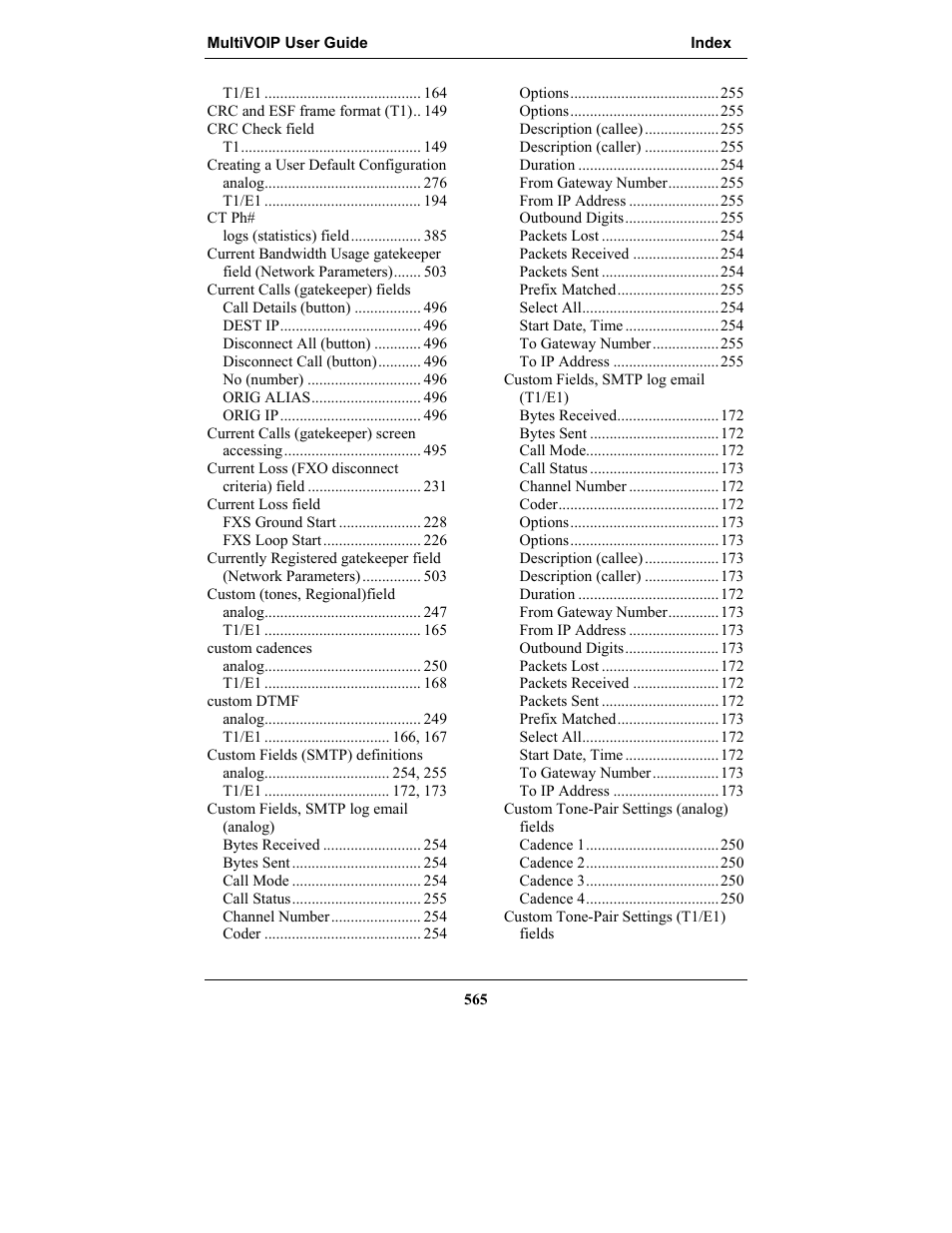 Multi-Tech Systems MULTIVOIP MVP-2410 User Manual | Page 565 / 605