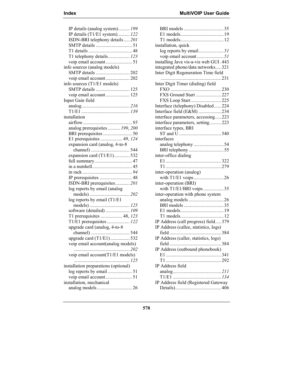 Multi-Tech Systems MULTIVOIP MVP-2410 User Manual | Page 578 / 605