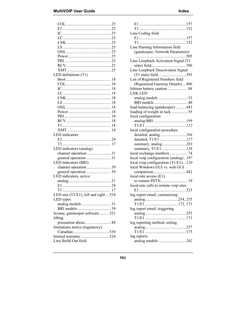 Multi-Tech Systems MULTIVOIP MVP-2410 User Manual | Page 581 / 605