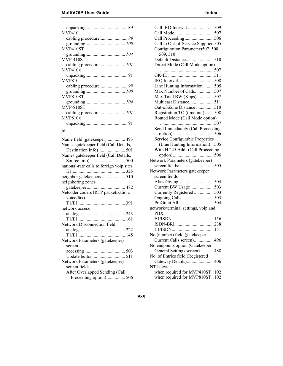 Multi-Tech Systems MULTIVOIP MVP-2410 User Manual | Page 585 / 605