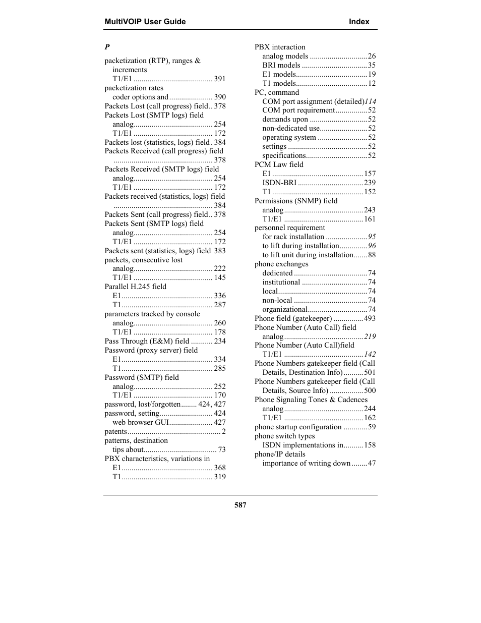 Multi-Tech Systems MULTIVOIP MVP-2410 User Manual | Page 587 / 605