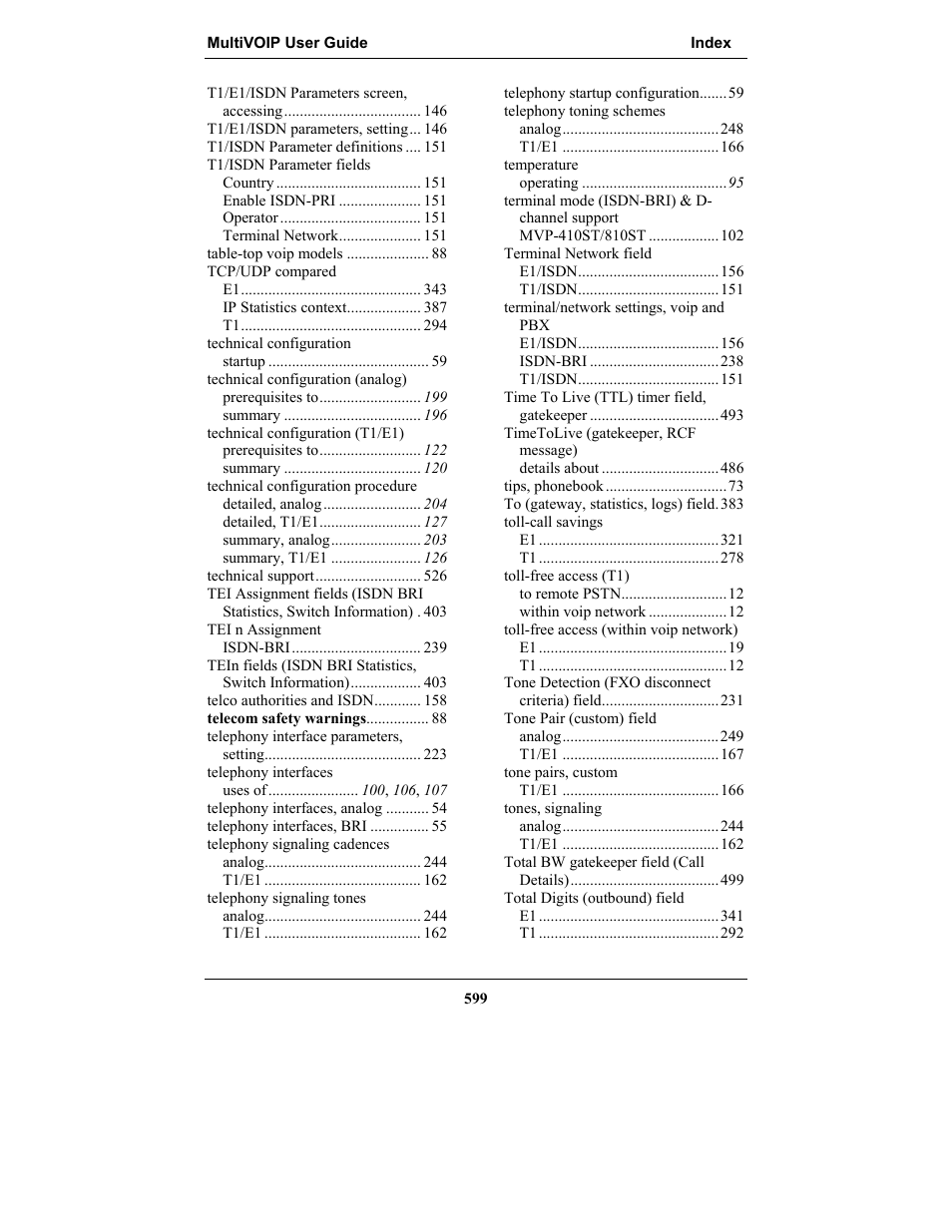 Multi-Tech Systems MULTIVOIP MVP-2410 User Manual | Page 599 / 605