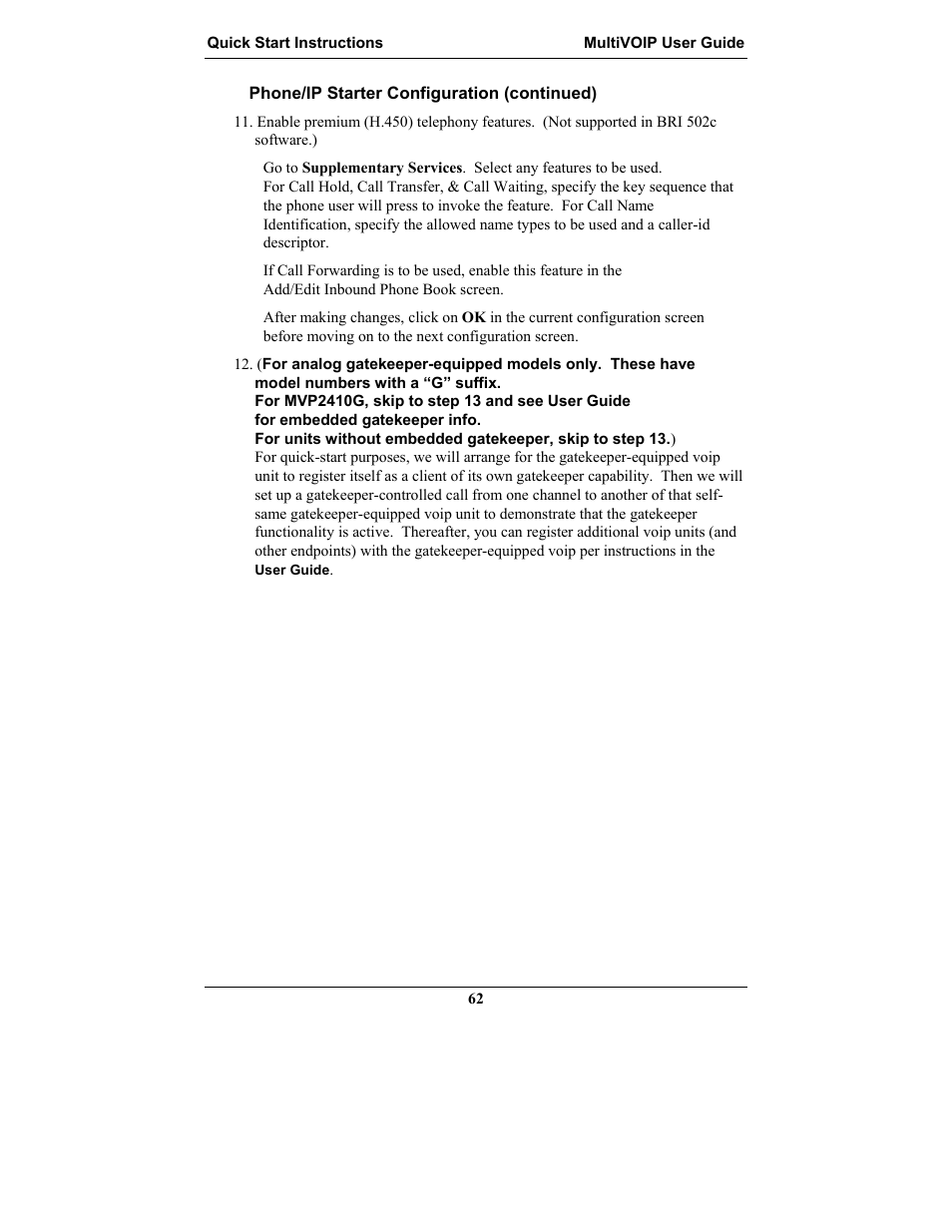 Multi-Tech Systems MULTIVOIP MVP-2410 User Manual | Page 62 / 605
