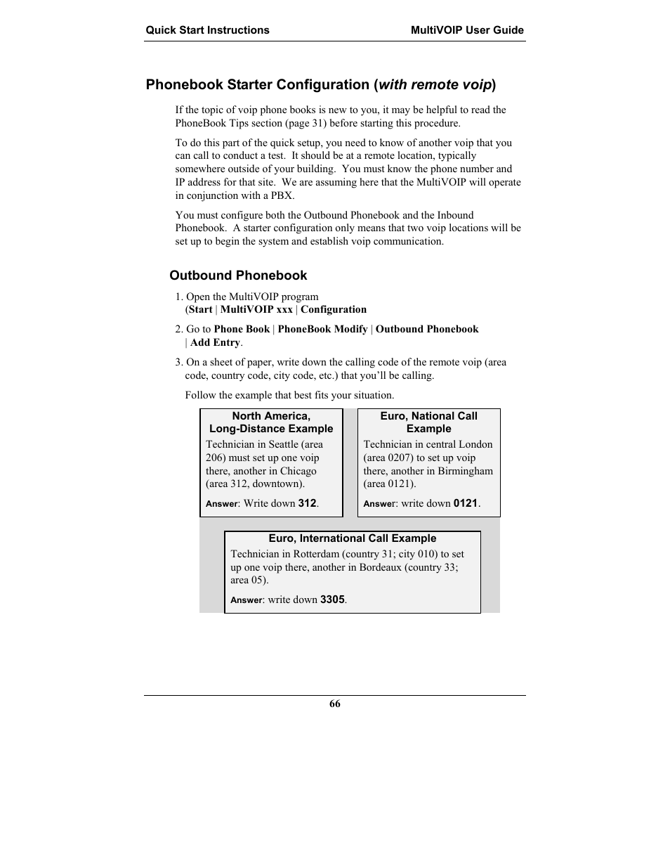 Phonebook starter configuration (with remote voip), Outbound phonebook | Multi-Tech Systems MULTIVOIP MVP-2410 User Manual | Page 66 / 605