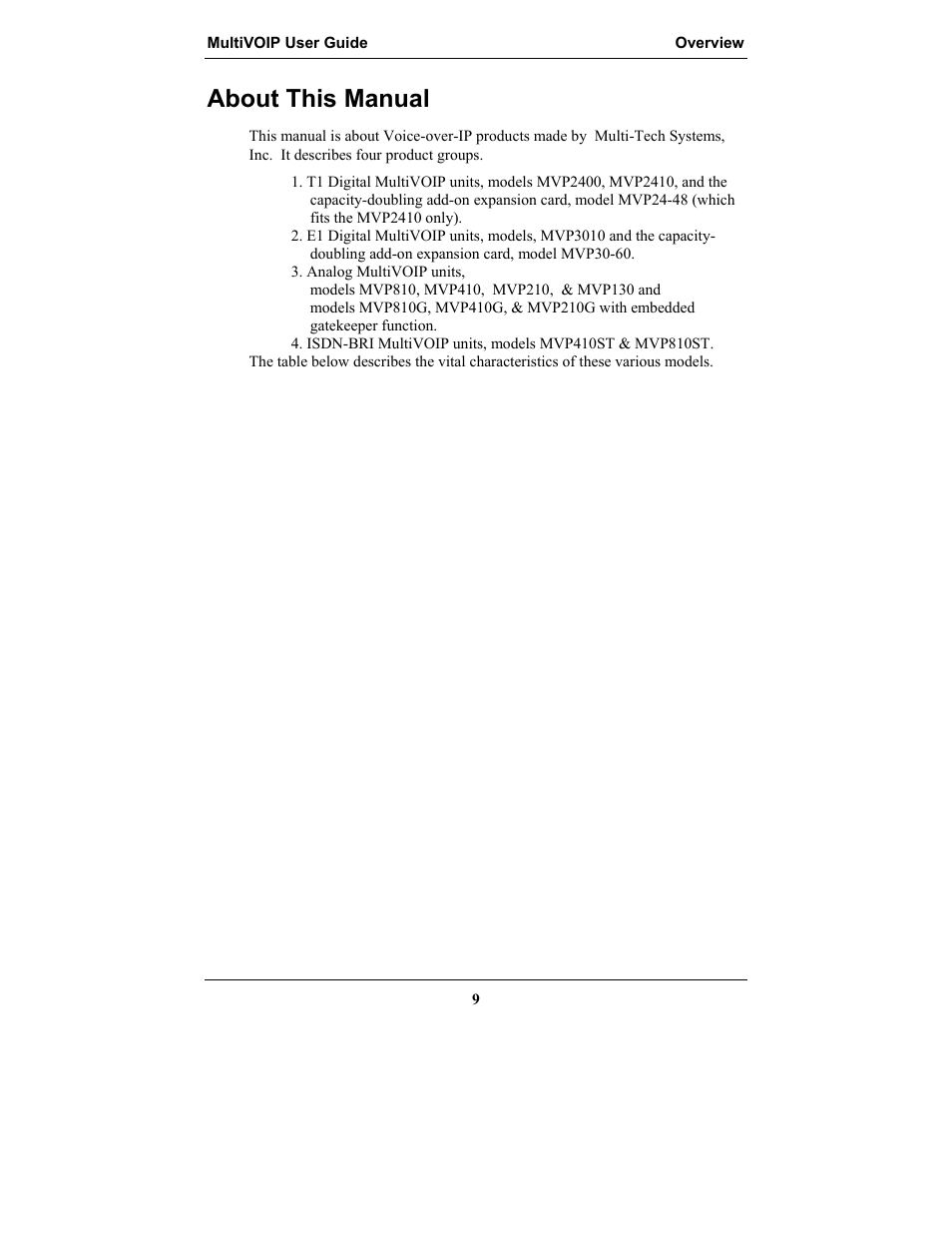 About this manual, Bout, Anual | Multi-Tech Systems MULTIVOIP MVP-2410 User Manual | Page 9 / 605