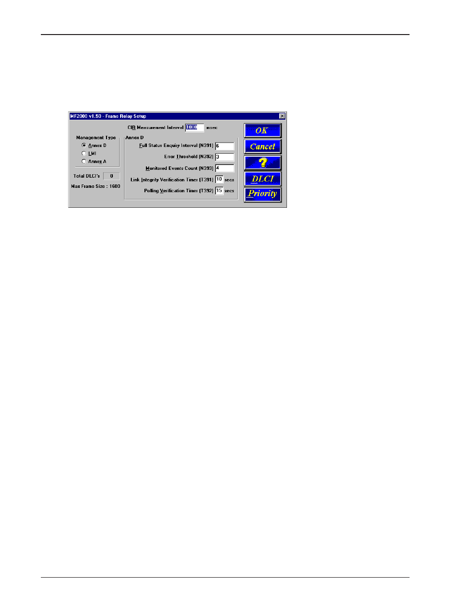 Frame relay setup | Multi-Tech Systems MultiFRAD FR2201 User Manual | Page 42 / 85