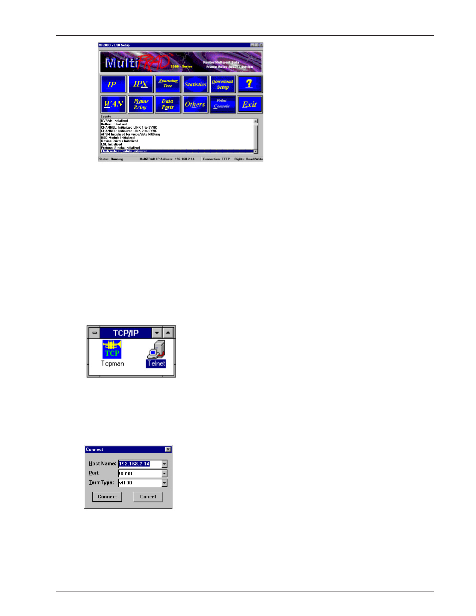 Telnet | Multi-Tech Systems MultiFRAD FR2201 User Manual | Page 51 / 85
