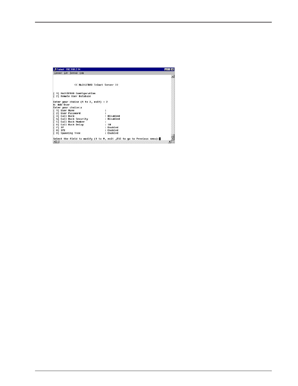Remote user database | Multi-Tech Systems MultiFRAD FR2201 User Manual | Page 53 / 85