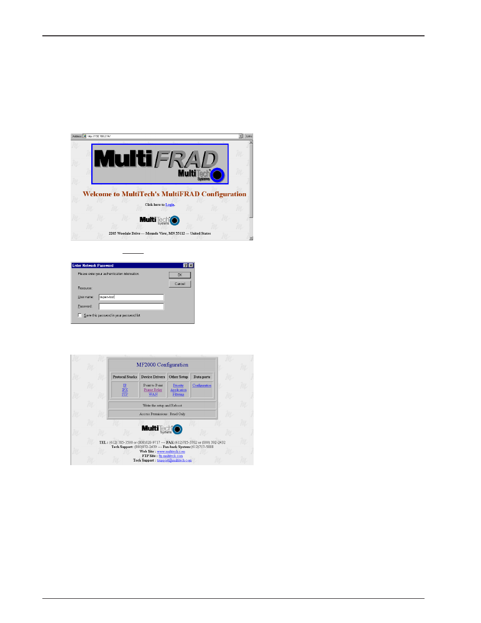 Web browser management | Multi-Tech Systems MultiFRAD FR2201 User Manual | Page 54 / 85