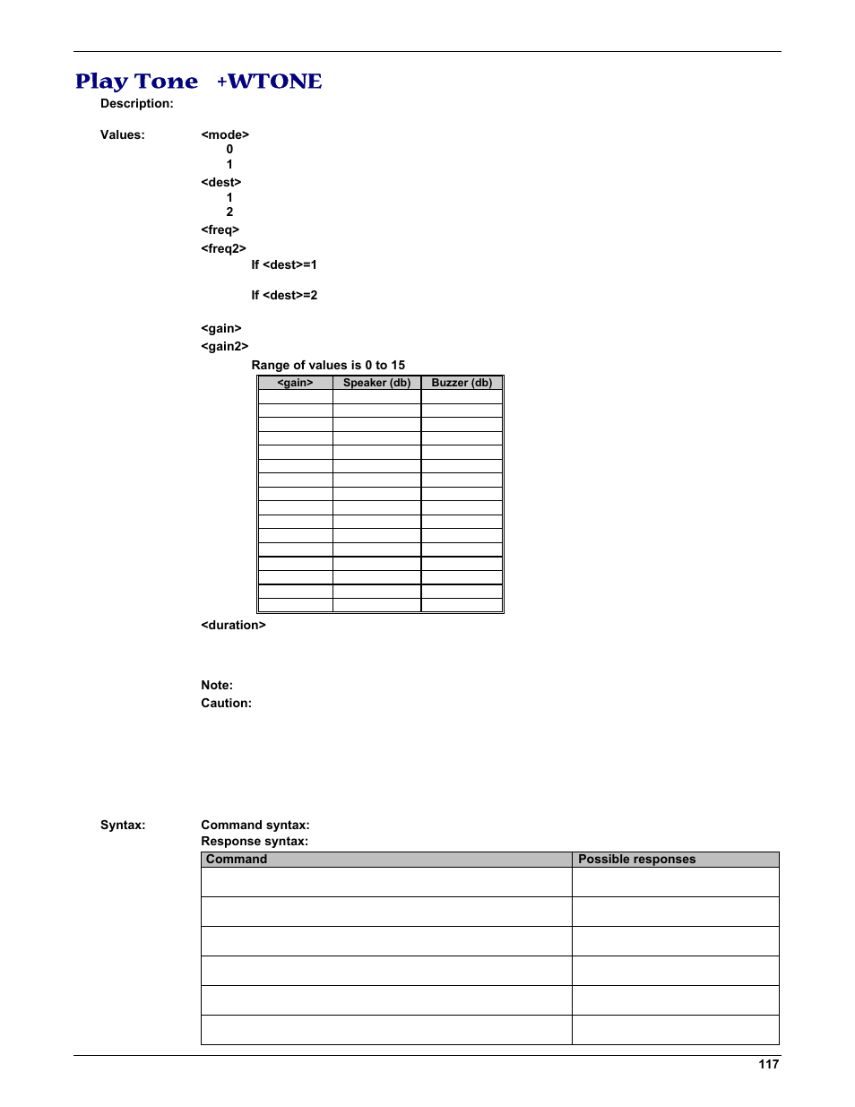 Play tone +wtone | Multi-Tech Systems MMCModem GPRS (MTMMC-G) User Manual | Page 117 / 203