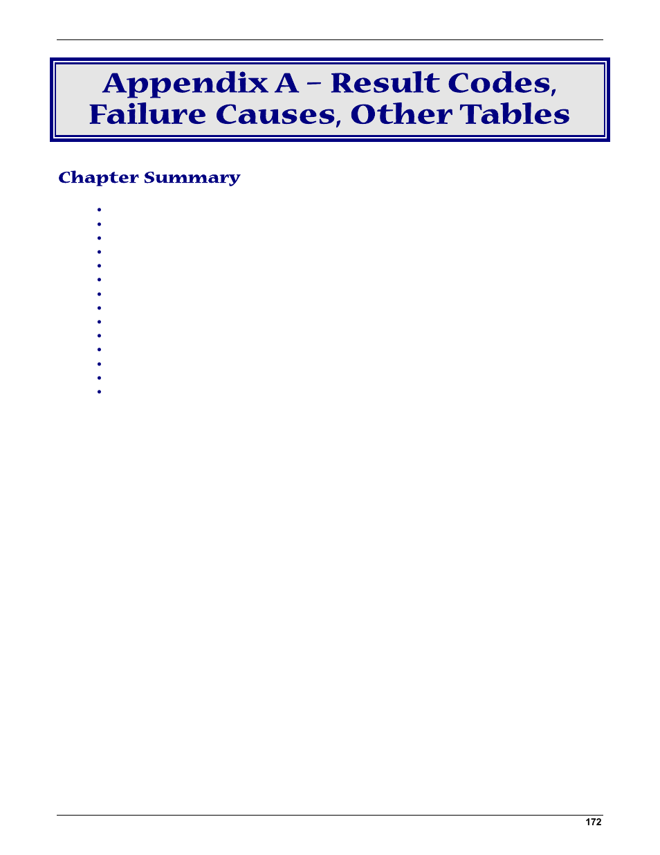 Chapter summary | Multi-Tech Systems MMCModem GPRS (MTMMC-G) User Manual | Page 172 / 203