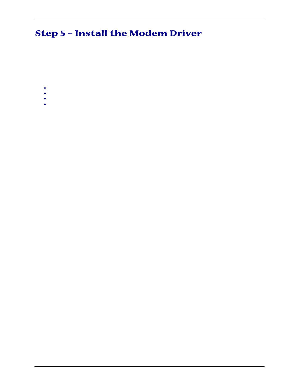 Step 5 – install the modem driver | Multi-Tech Systems MTCBA-G-F4 User Manual | Page 14 / 30