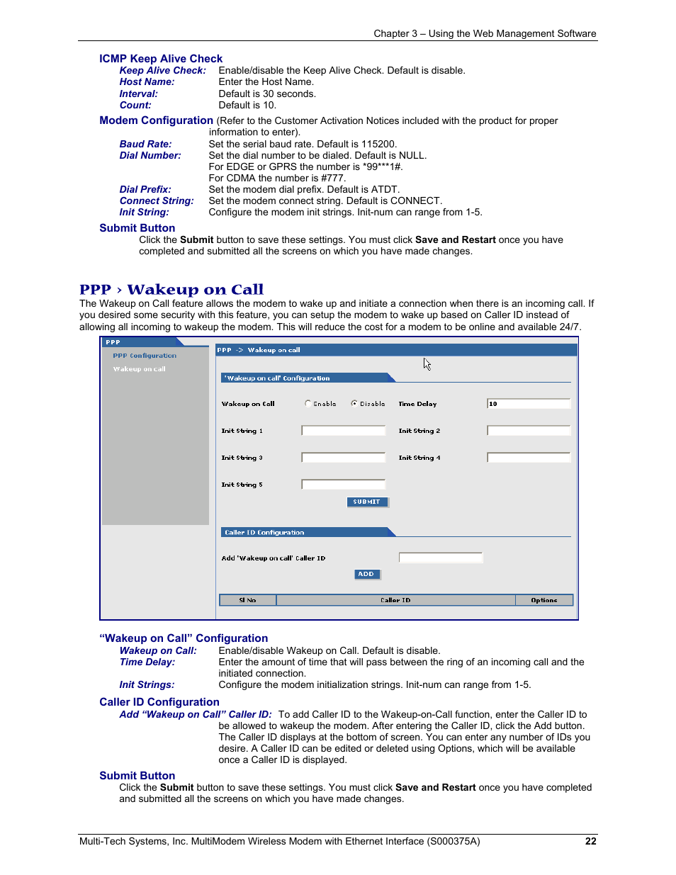 Ppp > wakeup on call | Multi-Tech Systems MultiModem User Manual | Page 22 / 42