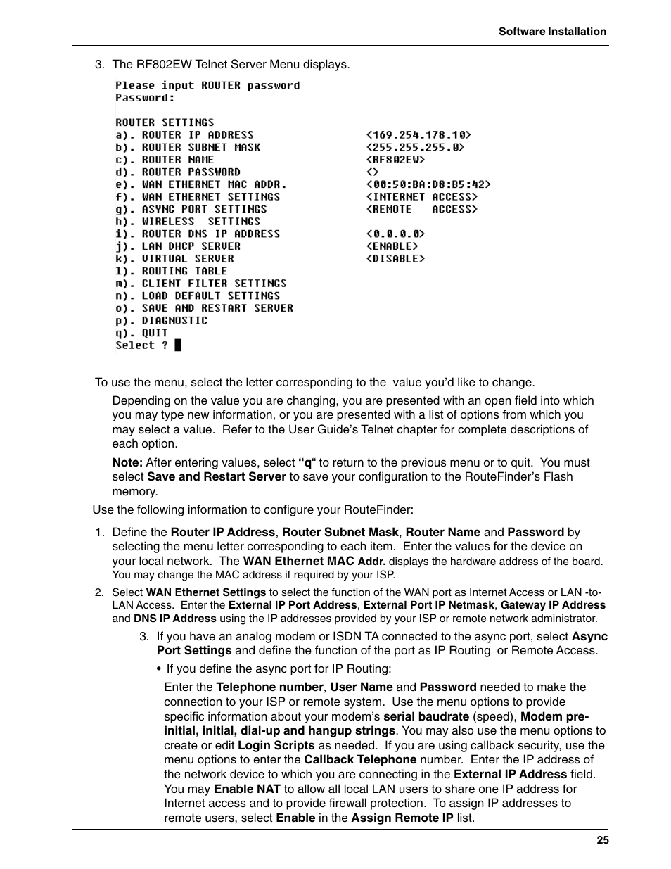 Multi-Tech Systems ROUTEFINDER RF802EW User Manual | Page 25 / 28
