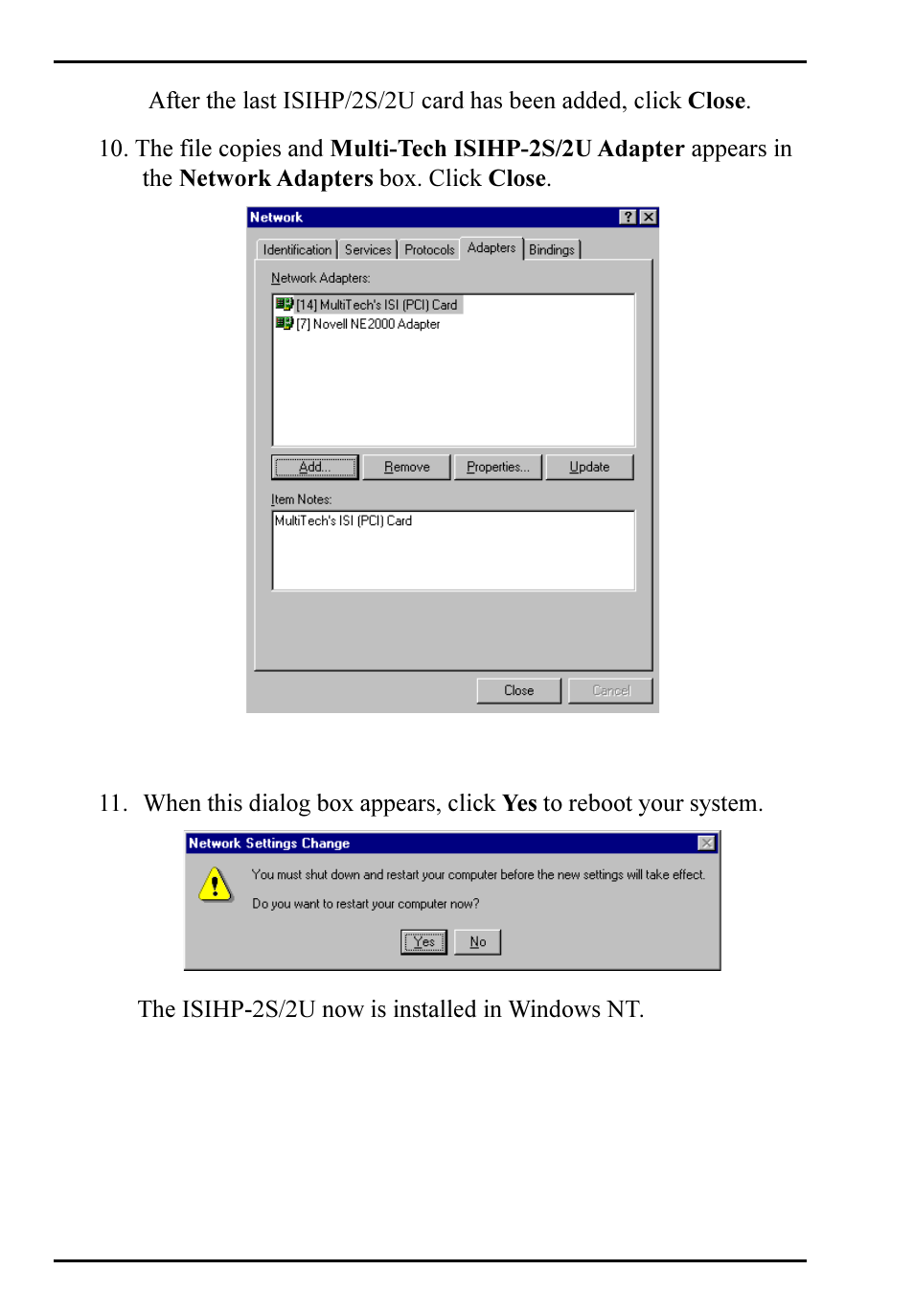 Multi-Tech Systems ISIHP-2S User Manual | Page 16 / 63
