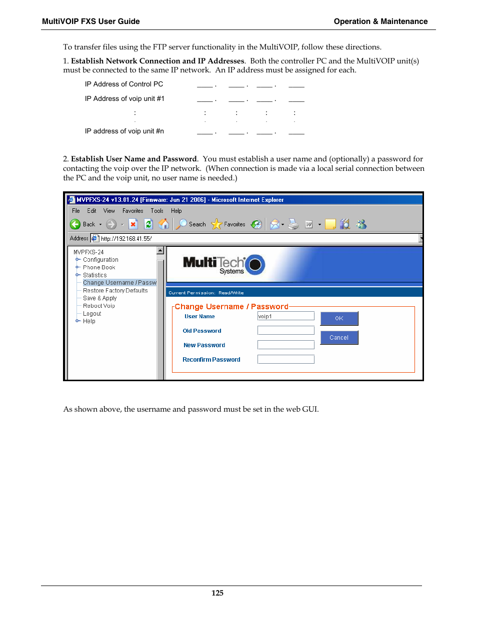 Multi-Tech Systems MVPFXS-16 User Manual | Page 125 / 165