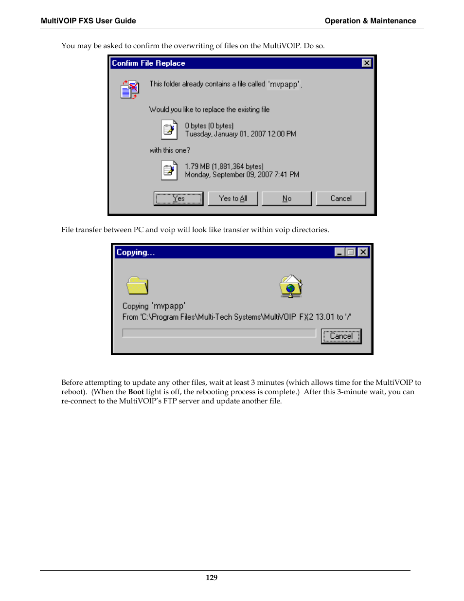 Multi-Tech Systems MVPFXS-16 User Manual | Page 129 / 165