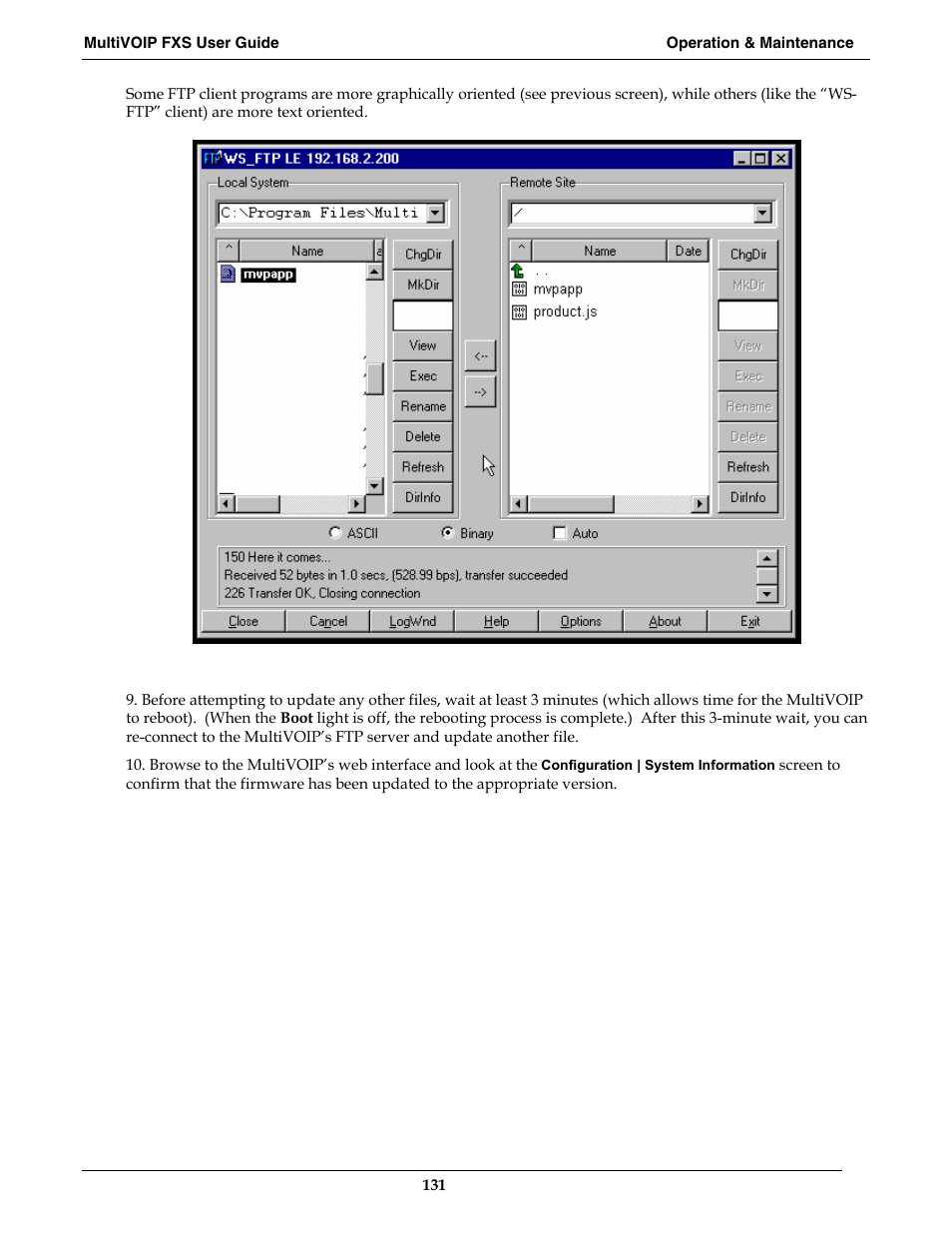 Multi-Tech Systems MVPFXS-16 User Manual | Page 131 / 165