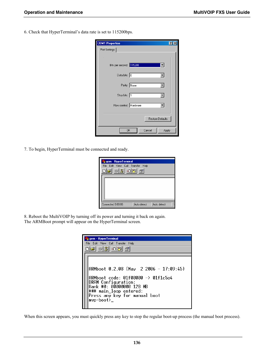 Multi-Tech Systems MVPFXS-16 User Manual | Page 136 / 165
