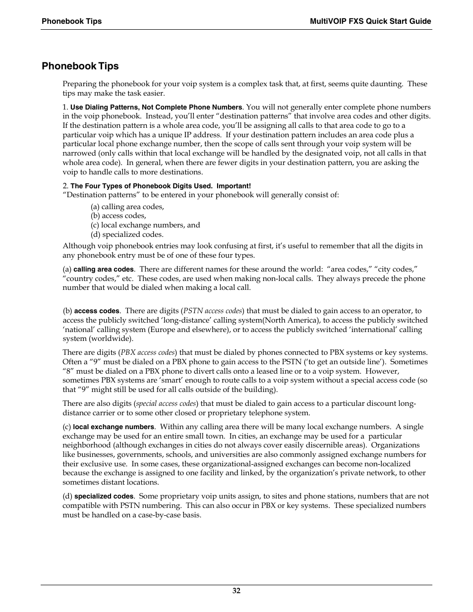Phonebook tips | Multi-Tech Systems MVPFXS-16 User Manual | Page 32 / 165