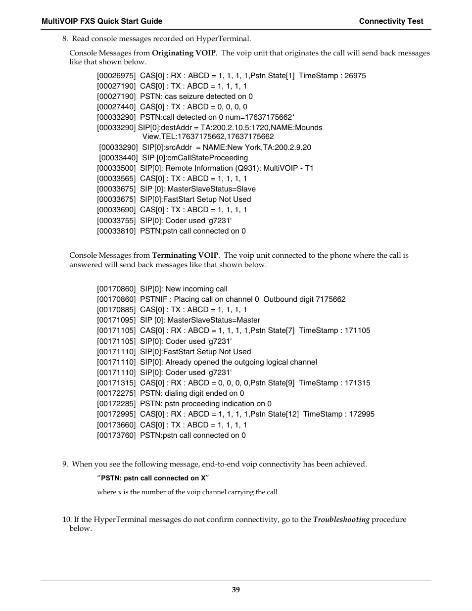 Multi-Tech Systems MVPFXS-16 User Manual | Page 39 / 165