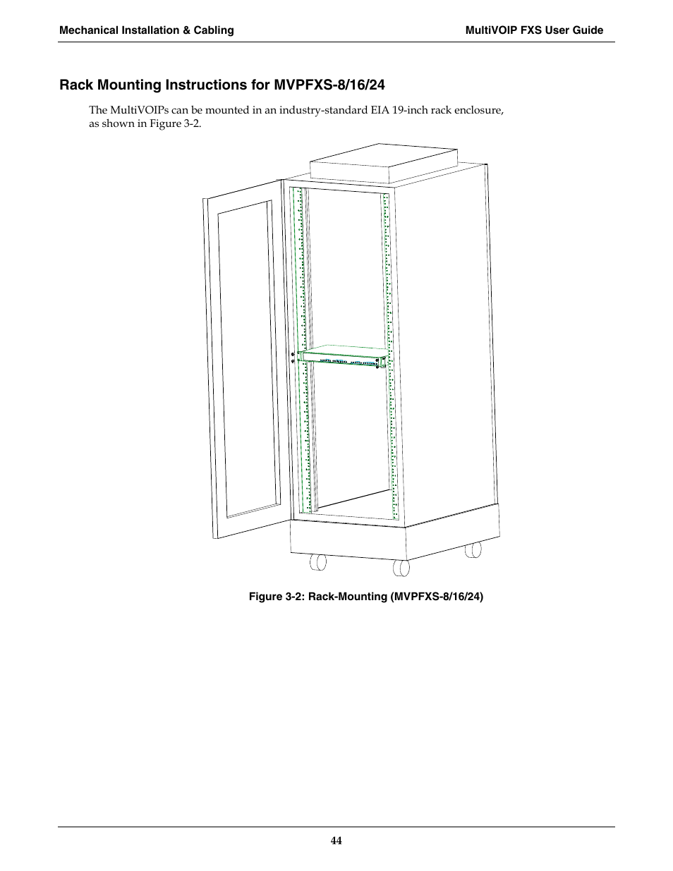 Multi-Tech Systems MVPFXS-16 User Manual | Page 44 / 165