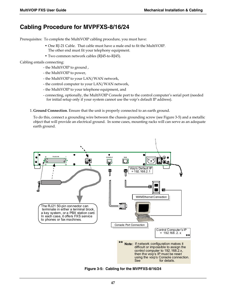 Multi-Tech Systems MVPFXS-16 User Manual | Page 47 / 165