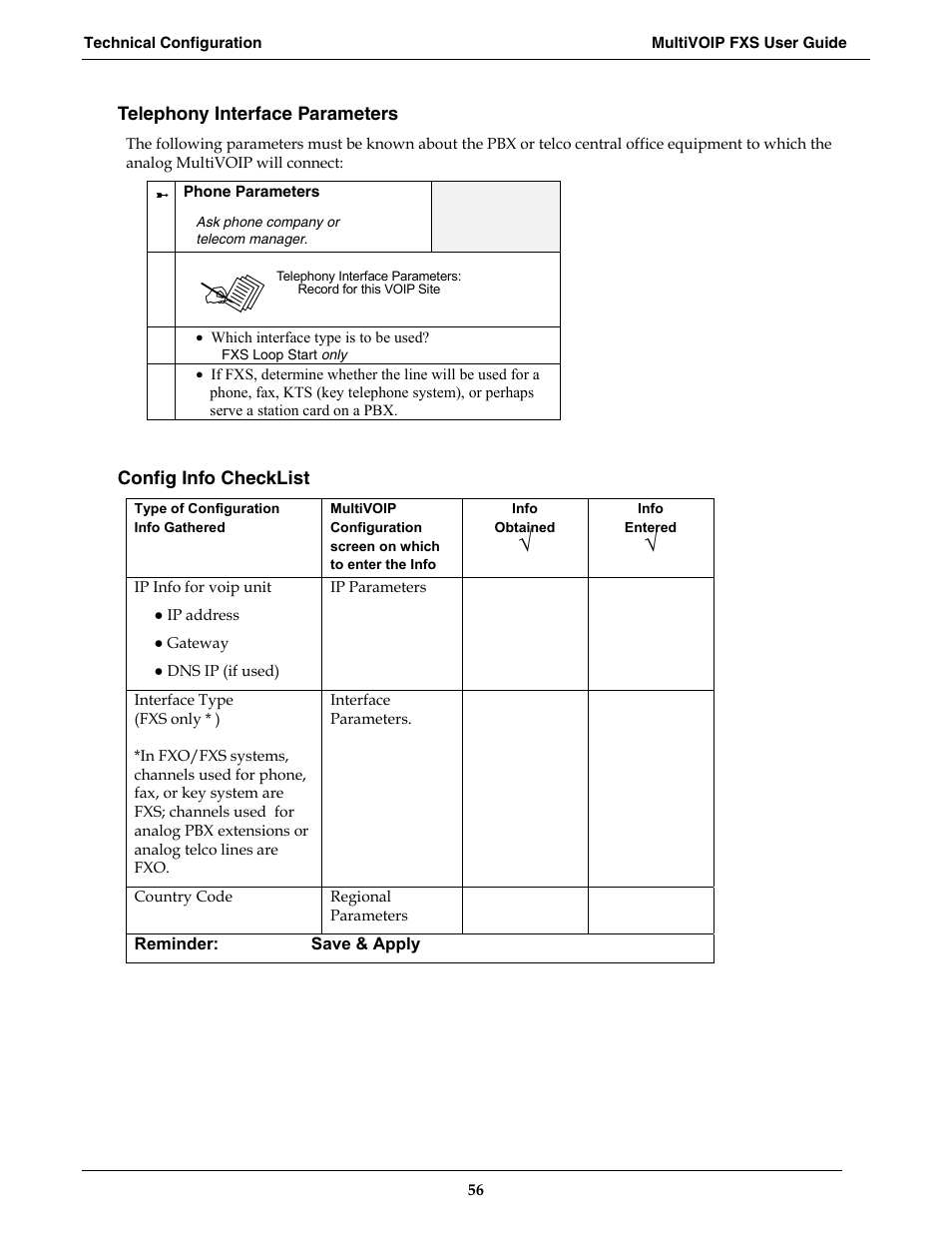 Multi-Tech Systems MVPFXS-16 User Manual | Page 56 / 165