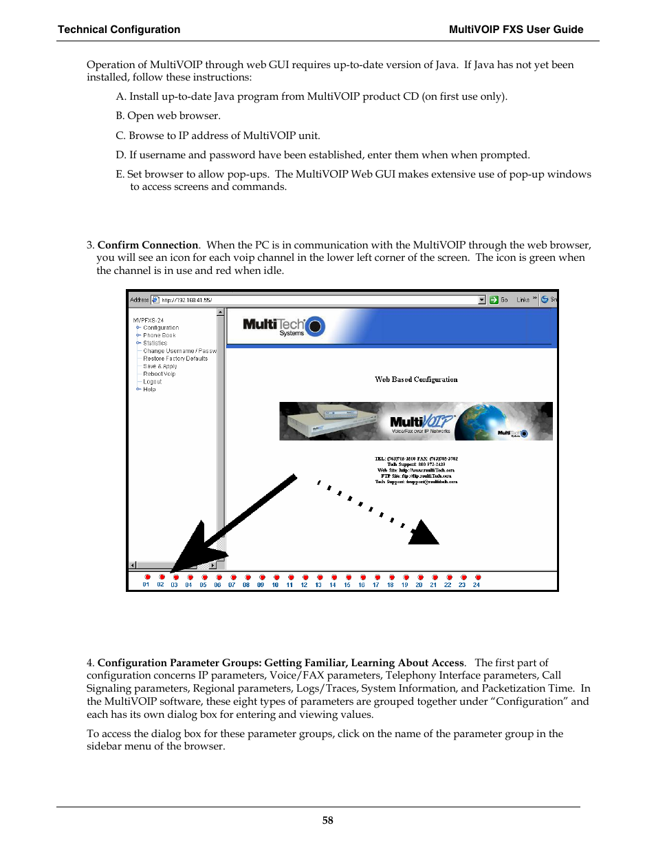 Multi-Tech Systems MVPFXS-16 User Manual | Page 58 / 165