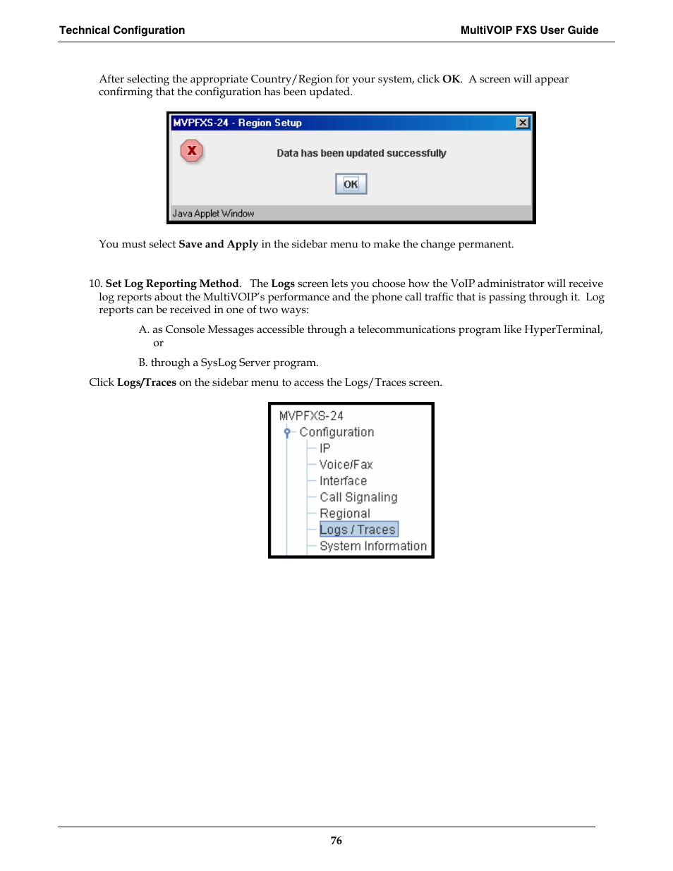 Multi-Tech Systems MVPFXS-16 User Manual | Page 76 / 165