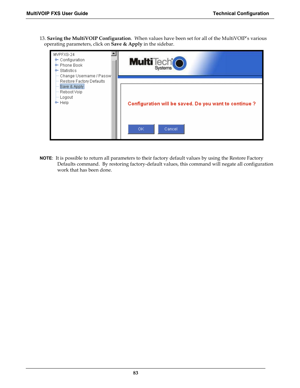 Multi-Tech Systems MVPFXS-16 User Manual | Page 83 / 165