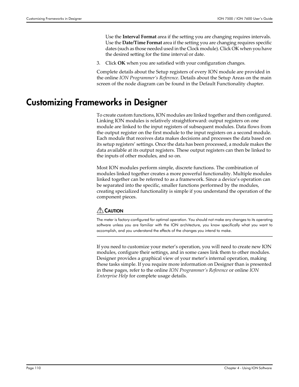 Customizing frameworks in designer | Multi-Tech Systems 7500 User Manual | Page 110 / 372