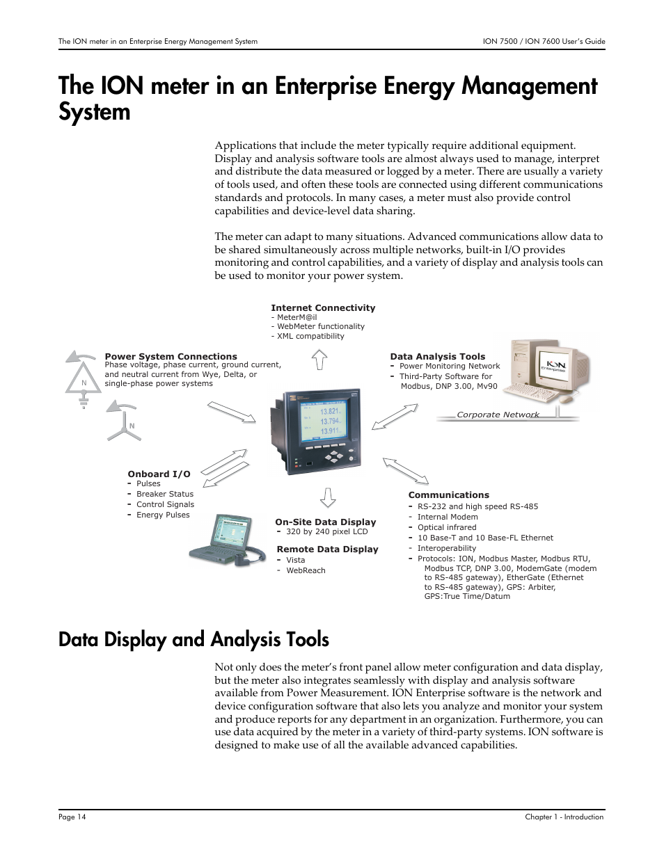 Data display and analysis tools | Multi-Tech Systems 7500 User Manual | Page 14 / 372