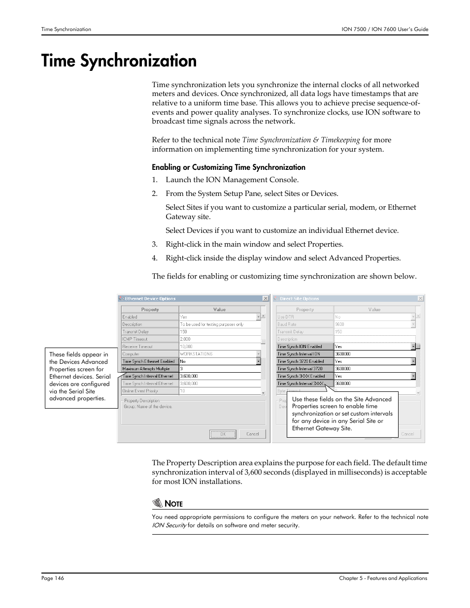 Time synchronization | Multi-Tech Systems 7500 User Manual | Page 146 / 372