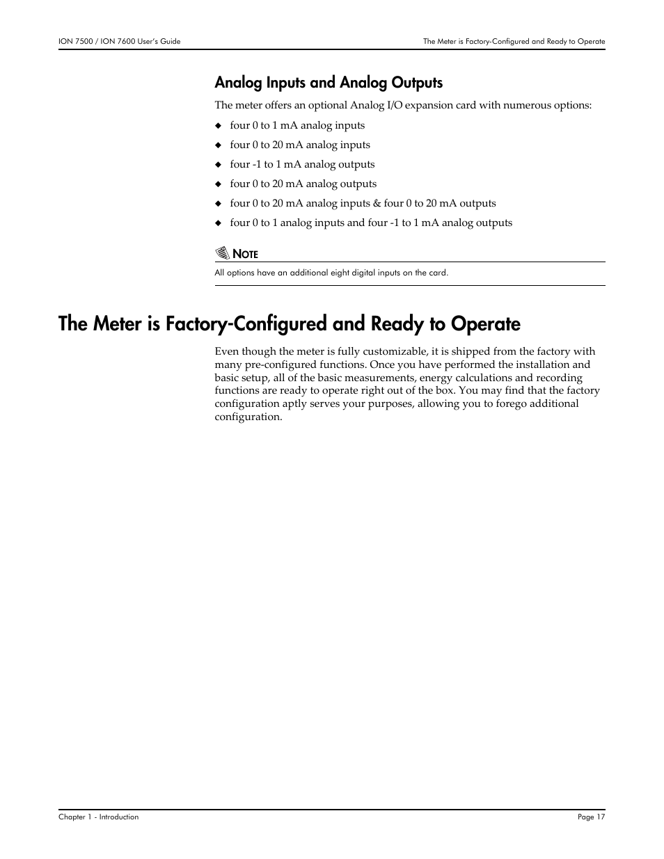 Analog inputs and analog outputs | Multi-Tech Systems 7500 User Manual | Page 17 / 372