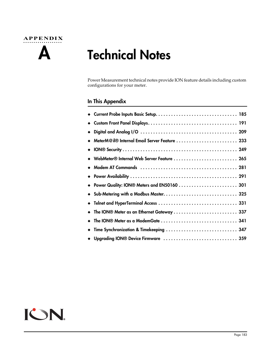 Appendix a, Technical notes | Multi-Tech Systems 7500 User Manual | Page 183 / 372