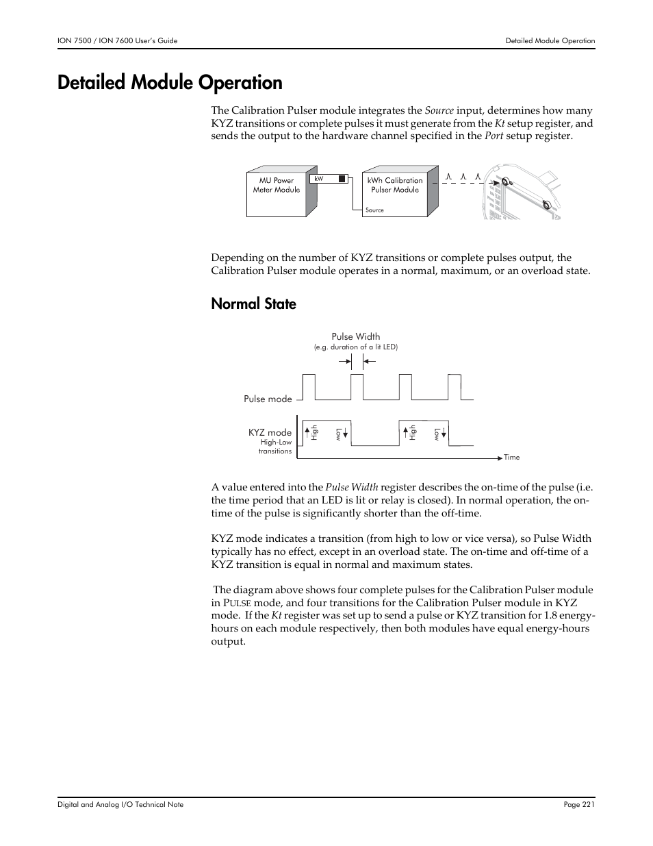 Detailed module operation, Normal state | Multi-Tech Systems 7500 User Manual | Page 221 / 372